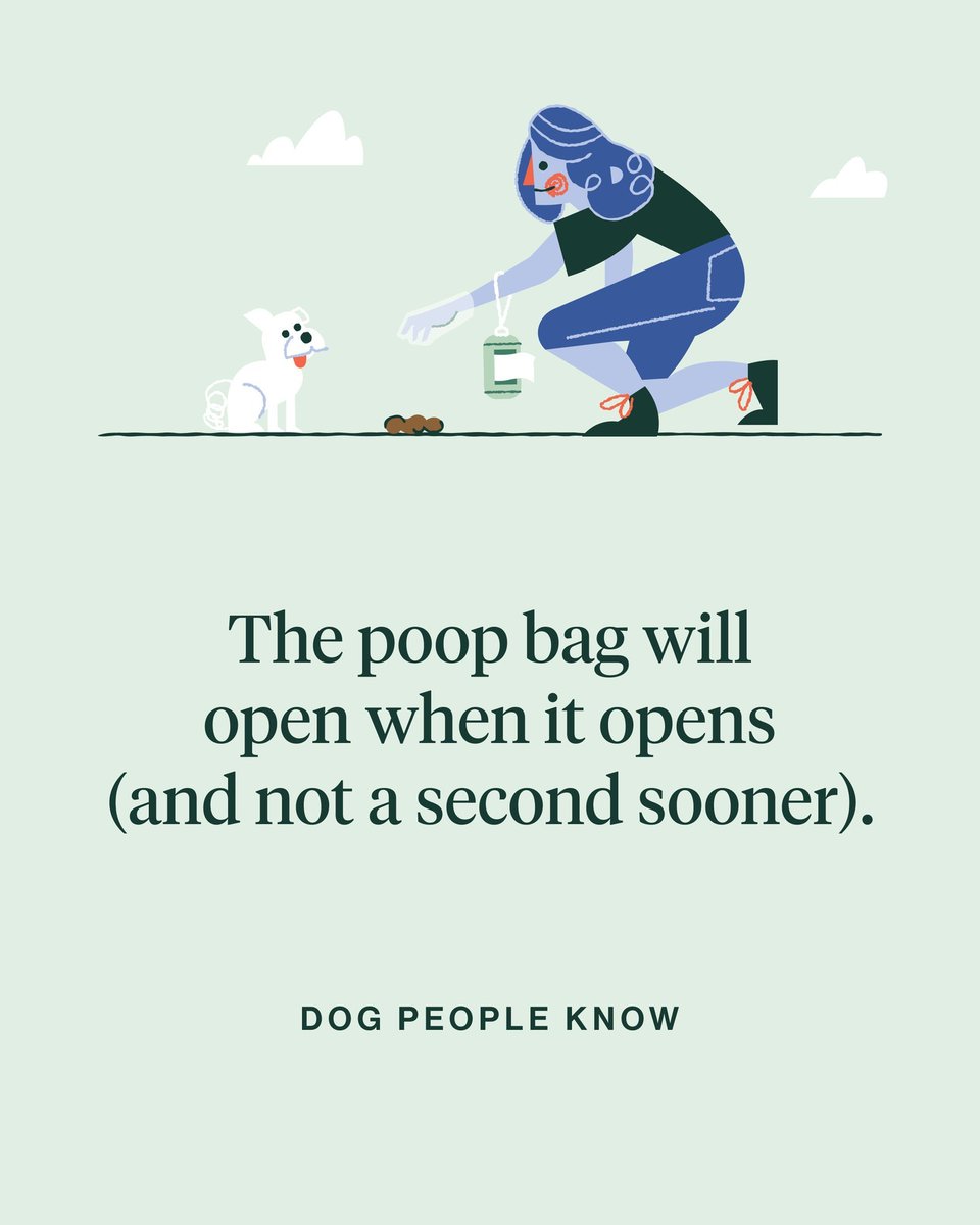 Pro tip: borrow some moisture from your dog's nose for some wetness on your finger, which will help to pry that bag open.