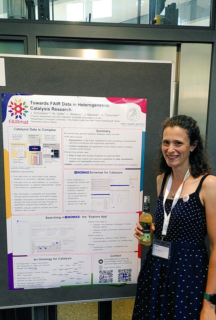 FAIRmat (@fairmat_nfdi) on Twitter photo Come to poster 24 at #CoRDI2023 to learn about #FAIRdata in #Catalysis research from our expert <a href="/julia_schumann/">Julia Schumann</a> ! Come to poster 24 at #CoRDI2023 to learn about #FAIRdata in #Catalysis research from our expert <a href="/julia_schumann/">Julia Schumann</a> !