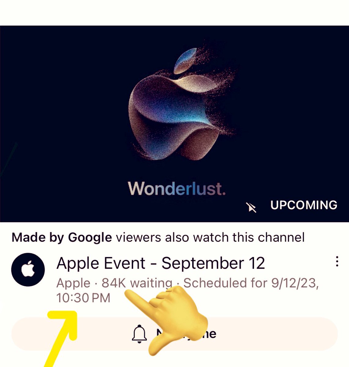 Tech_techi_'s tweet image. 84k to jiyada log Apple live dai waitlist tai .wow! 👁️
#Apple #AppleEvent #AppleEvent2023