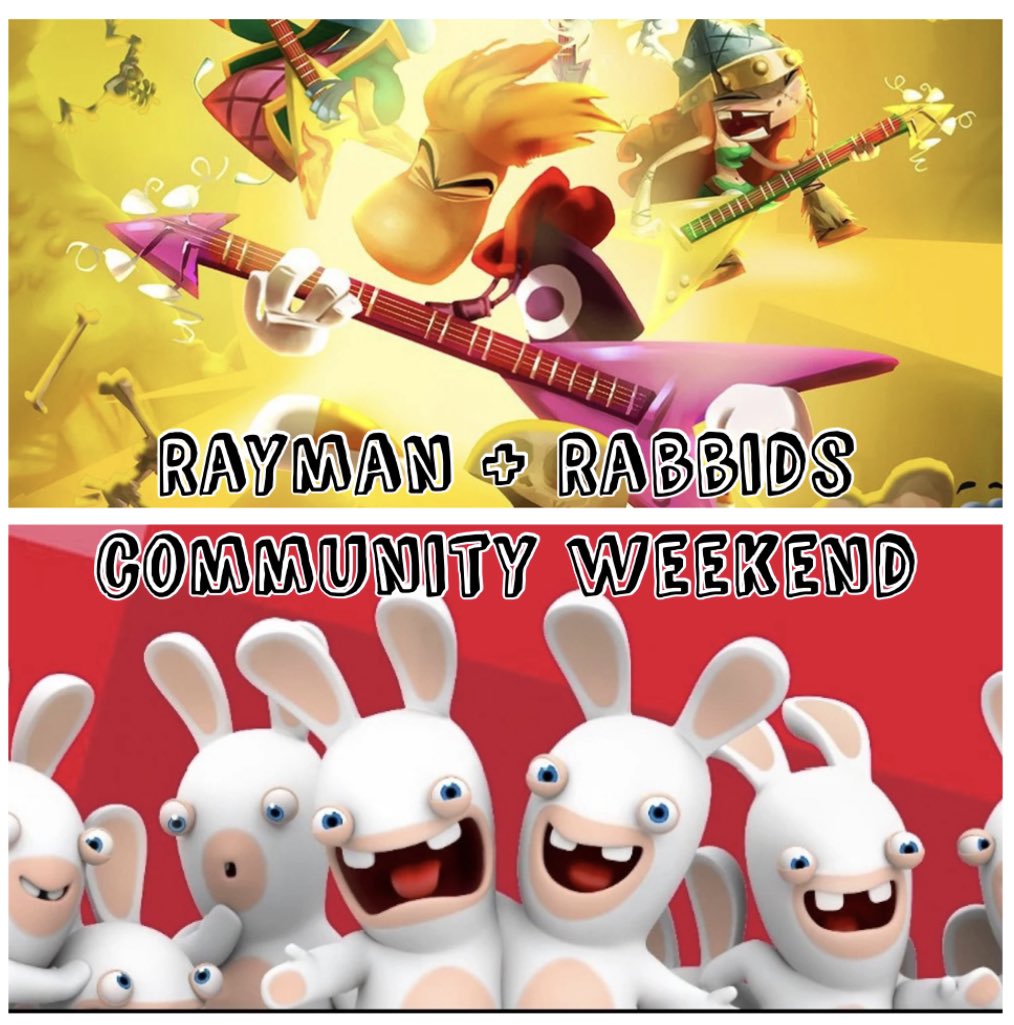 Whopper744games's tweet image. ATTENTION RAYMAN AND RABBIDS FANS!!

Let’s have a Community Weekend! 
On October 7th and 8th, share your love of either series (including M+R) with #RaymanRabbidsWeekend. 

This can be art, cosplay, memories, live streams, and more! Start planning! 

#Rayman #Rabbids #Ubisoft