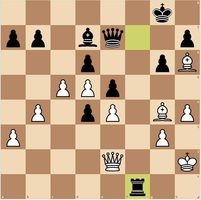 danheisman's tweet image. Follow up to Chess Tip of the Day S12 on Counting tactics. For example, in the following position Black has just captured ...Rx(R)f1 and White quickly &amp;amp; automatically recaptures on f1 with Qxf1. Was that his only reasonable move? #Chess #ChessTactics #ChessThinking #chesspunks