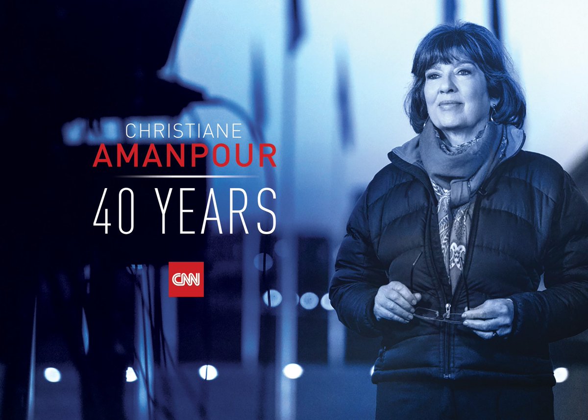“Be truthful, not neutral.”   From Bosnia to Ukraine, thank you Christiane @amanpour for shining a light on stories all over the world for the last 40 years at @CNN.   You are truly in a league of your own.   #40YearsofAmanpour