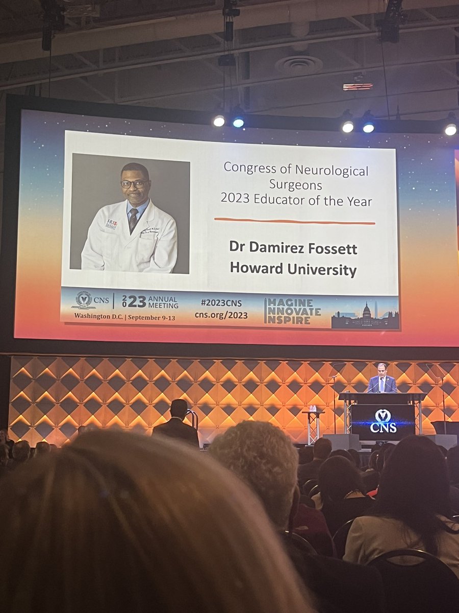 Congratulations to Dr. Fossett for the CNS Educator of the year award! It’s because of trailblazers like you that we have these opportunities. @CNS_Update #CNS2023