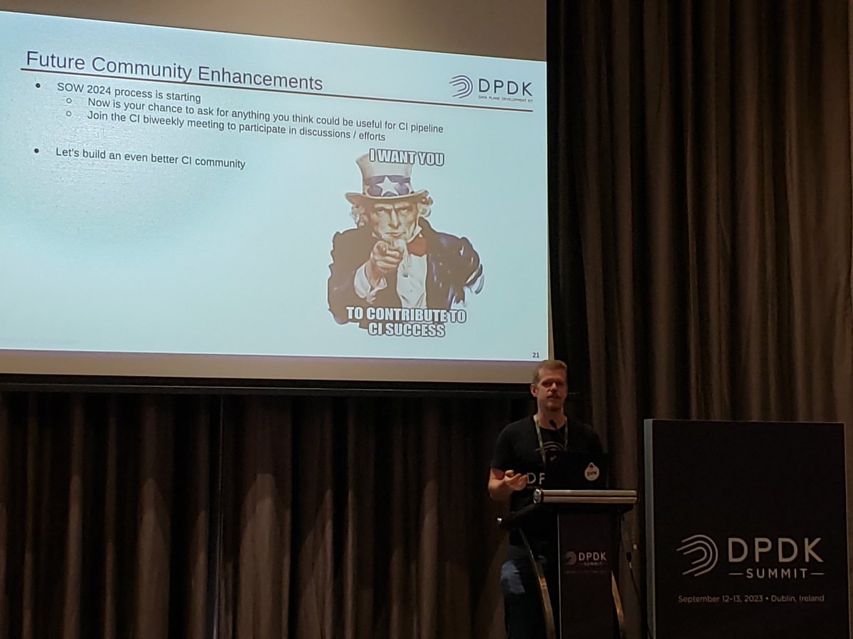 Our DPDK testing leader Aaron Conole is calling for action at #DPDKSummit