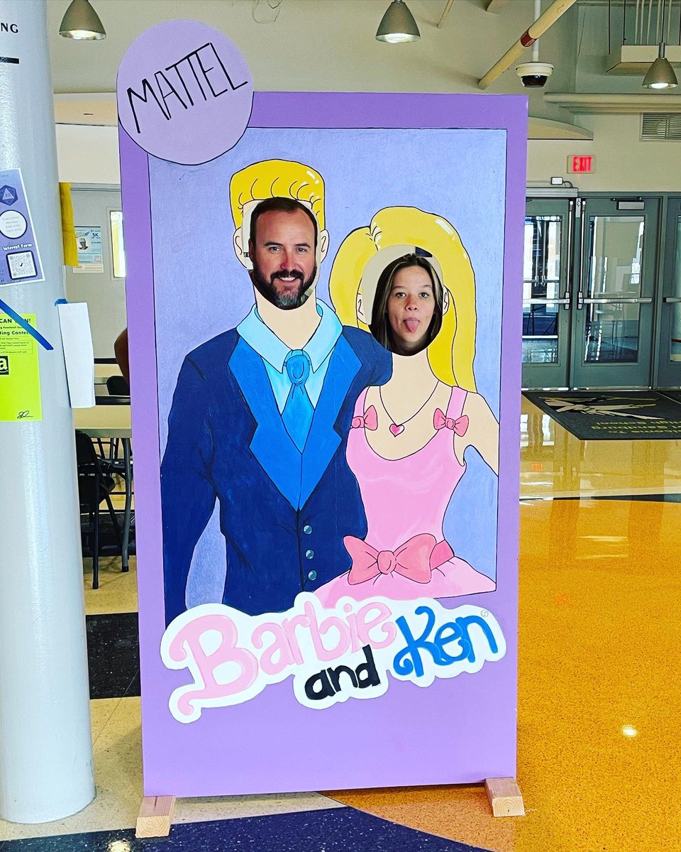 SandburgArt's tweet image. Barbenheimer Day! 
Huge shout out to Jr AP studio art monster Cameron (and Dad) for totally taking on the production of our Barbie photo display! 
Absolutely killed in, great job Cam!
#madeatsandburg @SandburgHS #highschoolart #highschoolartstudent
