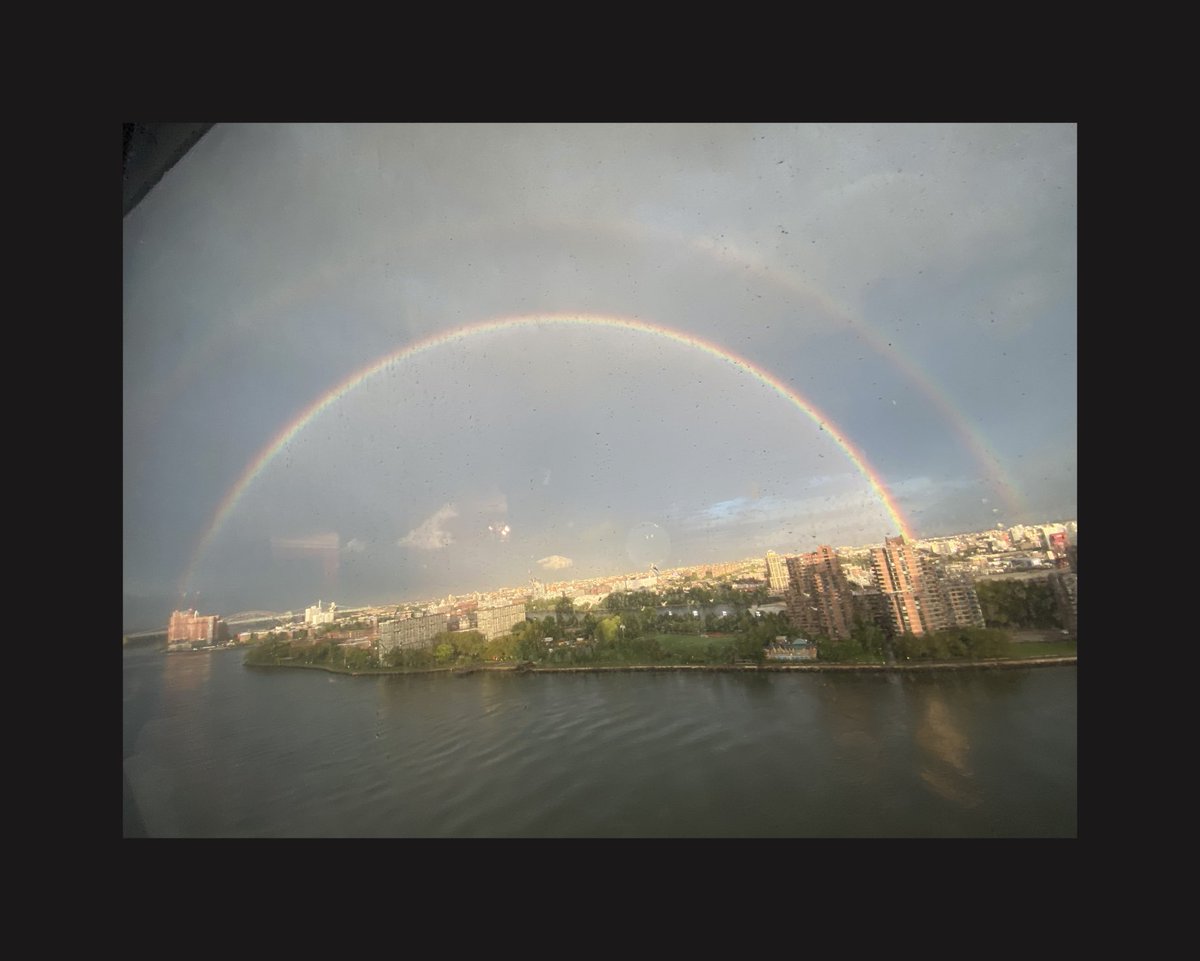 Twin Rainbows Over NYC Always Remember Taken 9/11/23 ⁦<a href="/drmacrene/">Dr. Macrene</a>⁩