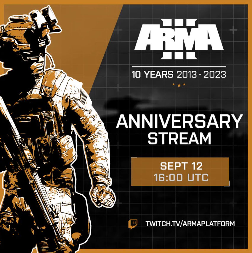 Arma Platform on X: We are live with the #10YearsofArma3 stream