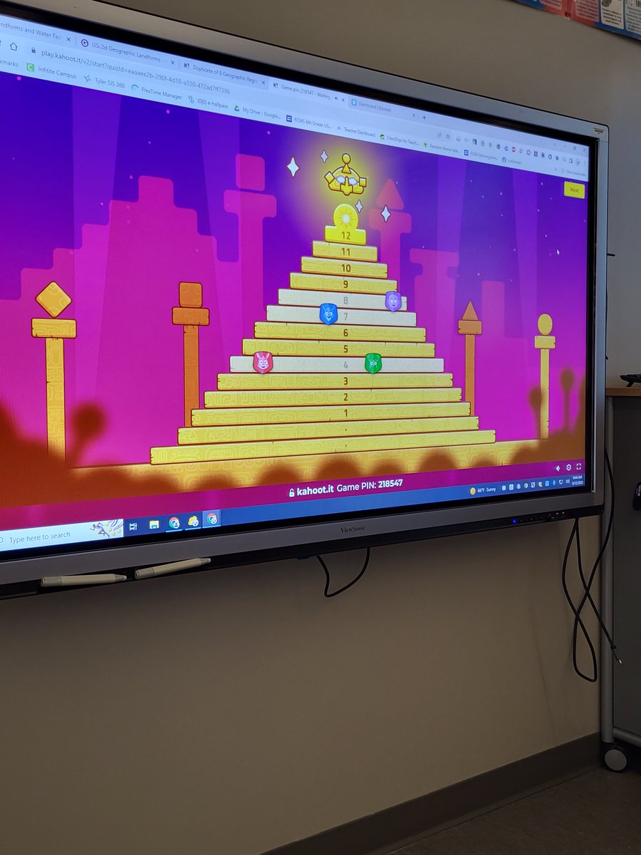FCMSMrBHistory's tweet photo. Tried out @Kahoot new game mode The Lost Pyramid today.  Scholars enjoyed the game, the strategy involved, and the teamwork aspects! https://t.co/uf49WTt914