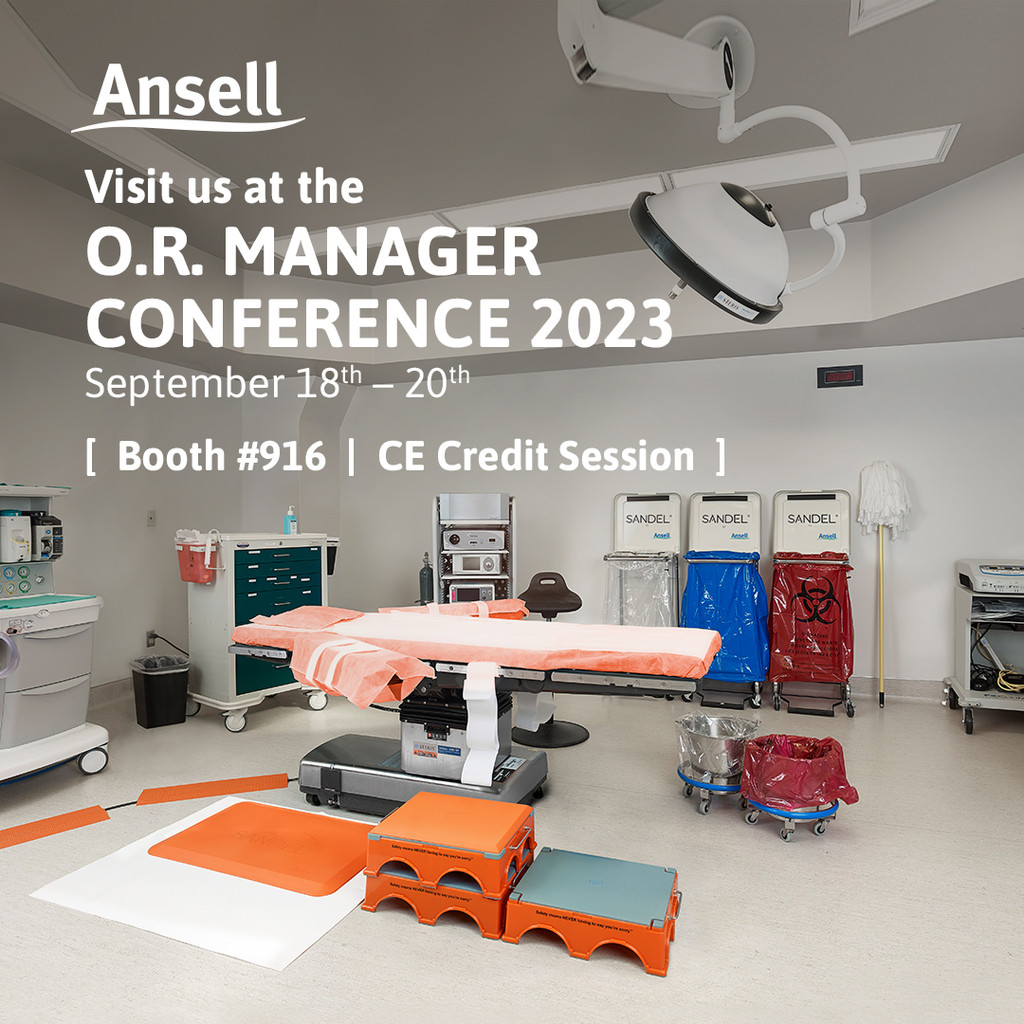 Visit us at booth 916 in Nashville, TN from Sept. 18th to 20th at the OR Manager Conference 2023! Ansell offers a portfolio of solutions designed to improve safety and infection control for patients and healthcare staff.

Explore more: bit.ly/45x3hw9

 #AnsellProtects