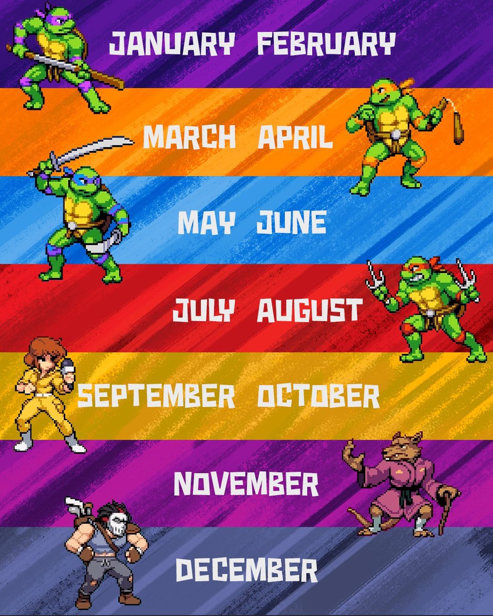 your birth month = your mutant 🐢 #NationalVideoGameDay