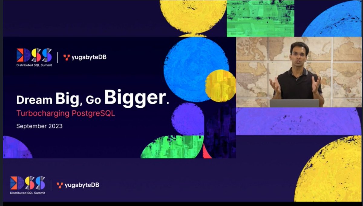 FranckPachot's tweet image. #DSS2023 keynote by @karthikr:
YugabyteDB uses PostgreSQL and adds:
➕ better connection management
➕built-in resilience
➕on-demand scaling
( and 🤩 Tech preview of pg_vector in @Yugabyte​DB )