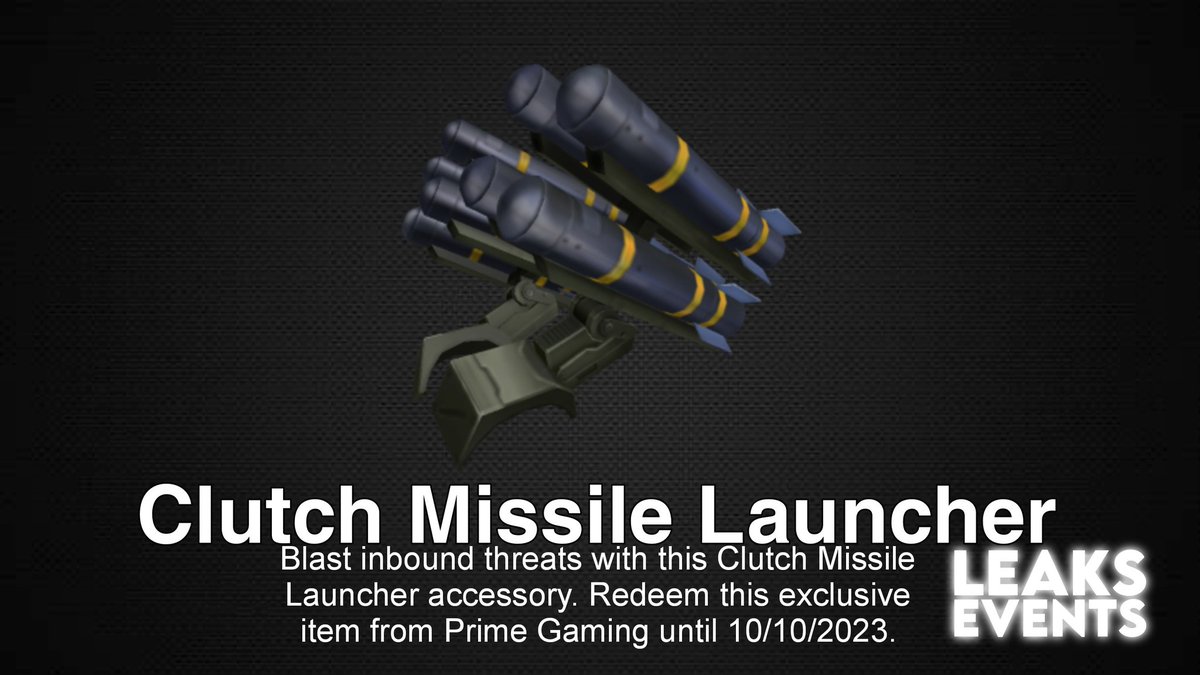 FREE WITH  PRIME* How To Get CLUTCH MISSILE LAUNCHER on