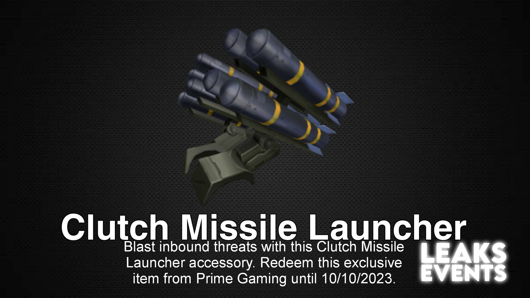 FREE WITH  PRIME* How To Get CLUTCH MISSILE LAUNCHER on Roblox 