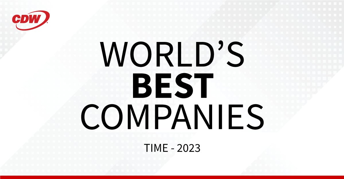 We are proud to announce that CDW has earned a place on @TIME’s inaugural World’s Best Companies 2023 list! Explore the full list of companies here. cdw.social/44OjSKL #WorldsBestCompanies