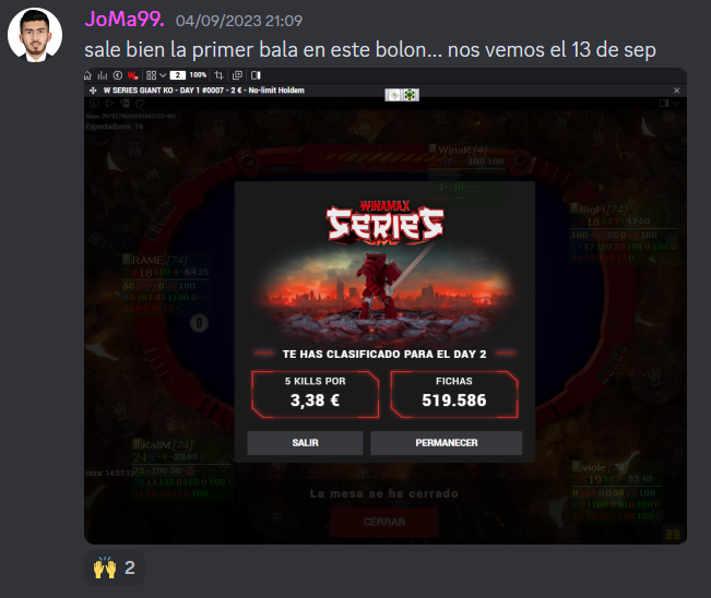 mentopoker's tweet photo. 🤖¡Sprint final en las Winamax Series!🤖
🗓️Quedan sólo dos días, sí.
🚀¡Pero aún nos queda por delante lo más interesante!
👀En estos últimos días habrá que seguir la pista de los alumnos que han embolsado sus fichas para los días 2
¡Mucha suerte! 🐒 #GoMento 🍌@Winamax_Espana https://t.co/HviZWpYC2D