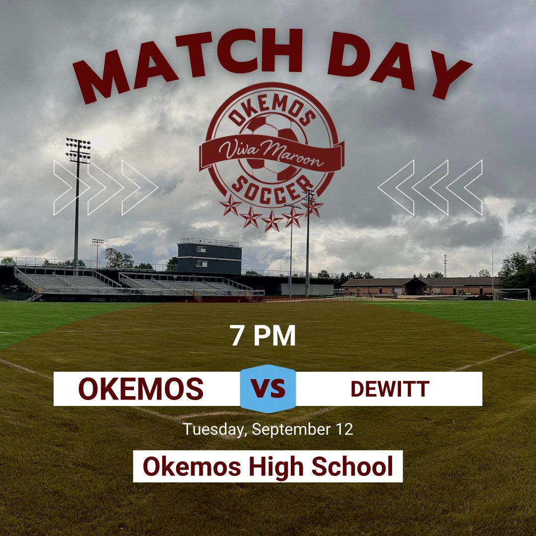 We are back at our home field at Okemos High School! Join us tonight as we take in DeWitt!

JV A @ 5:30pm
Varsity @ 7pm