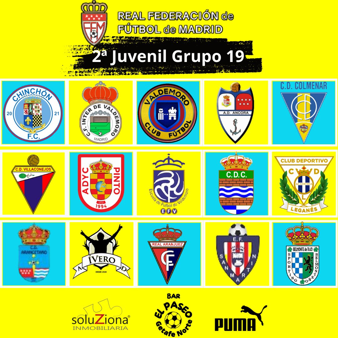 La <a href="/RFFM_oficial/">RFFM</a> ha hecho oficial la publicación del grupo de nuestro juvenil. ✅

Nos tocará hacer kms pero contamos con la mayor de las ilusiones. 

VAMOS!💥💪😁