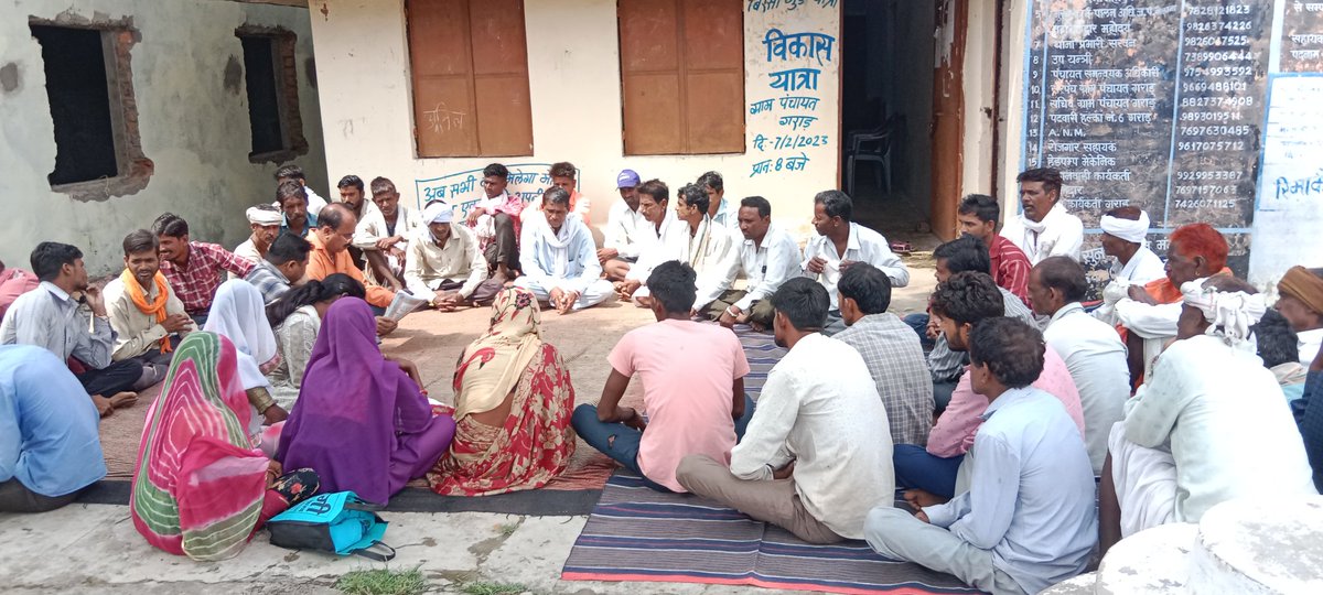 JamunaNinama's tweet photo. आज दिनांक 11/09/2023 को ग्राम पंचायत गराड़ ब्लॉक सैलाना जि. रतलाम में PESA Act की ग्राम सभा  रखी गई समिति अध्यक्ष प्रभुलाल खराड़ी, सभी समिति सदस्य, गांव के सभी मतदाता  उपस्थित मादक पदार्थ, एवं डीजे पर रोक लगाई जिसमें GRS, PESA मोबलाइजर, गांव के पटेल आदि उपस्थित रहे। https://t.co/4i7M0lodjC