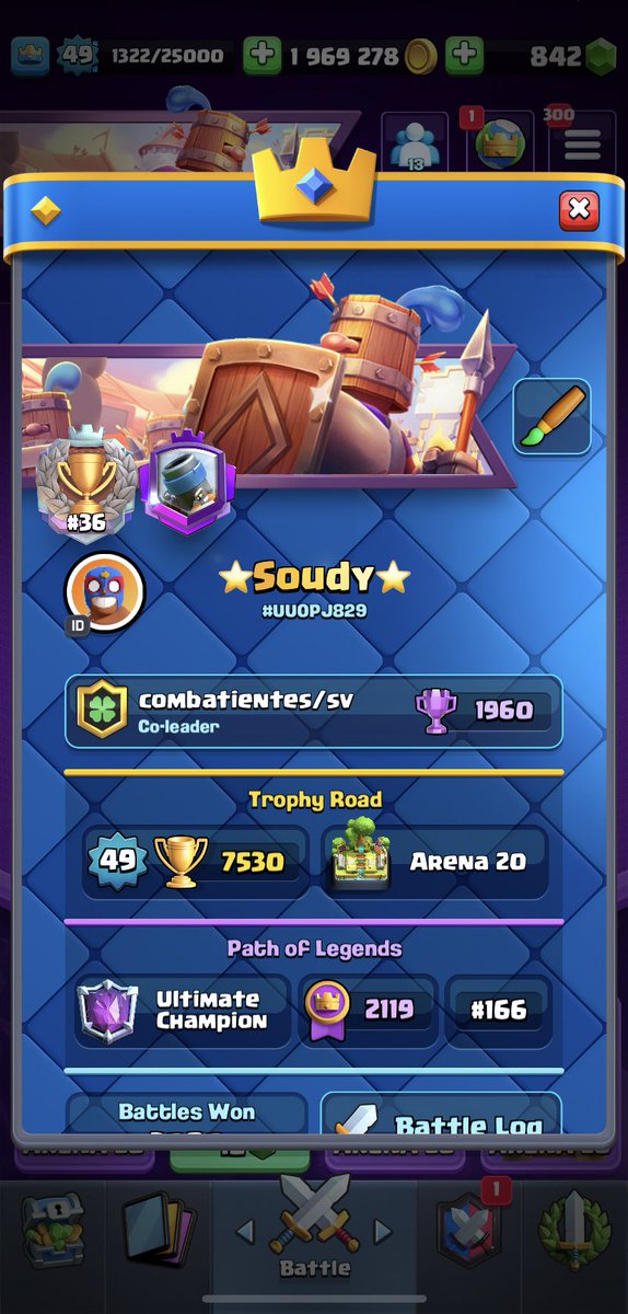 First push in my mini acc will add some people to my sc id: link.clashroyale.com/?clashroyale:/…                               1. follow me 

2.rt and like 🔃❤️

3. comment your name👇👇