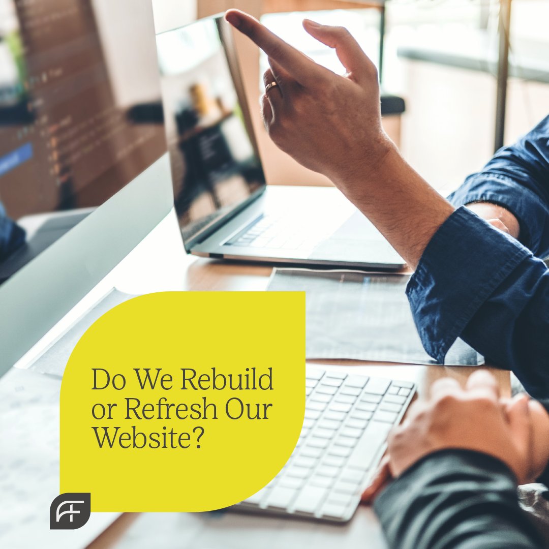 'Is it time to rebuild or simply refresh our website?' This a question that keeps #B2Bmarketers up at night, and one we answer in our latest blog: hubs.ly/Q021YRRh0
