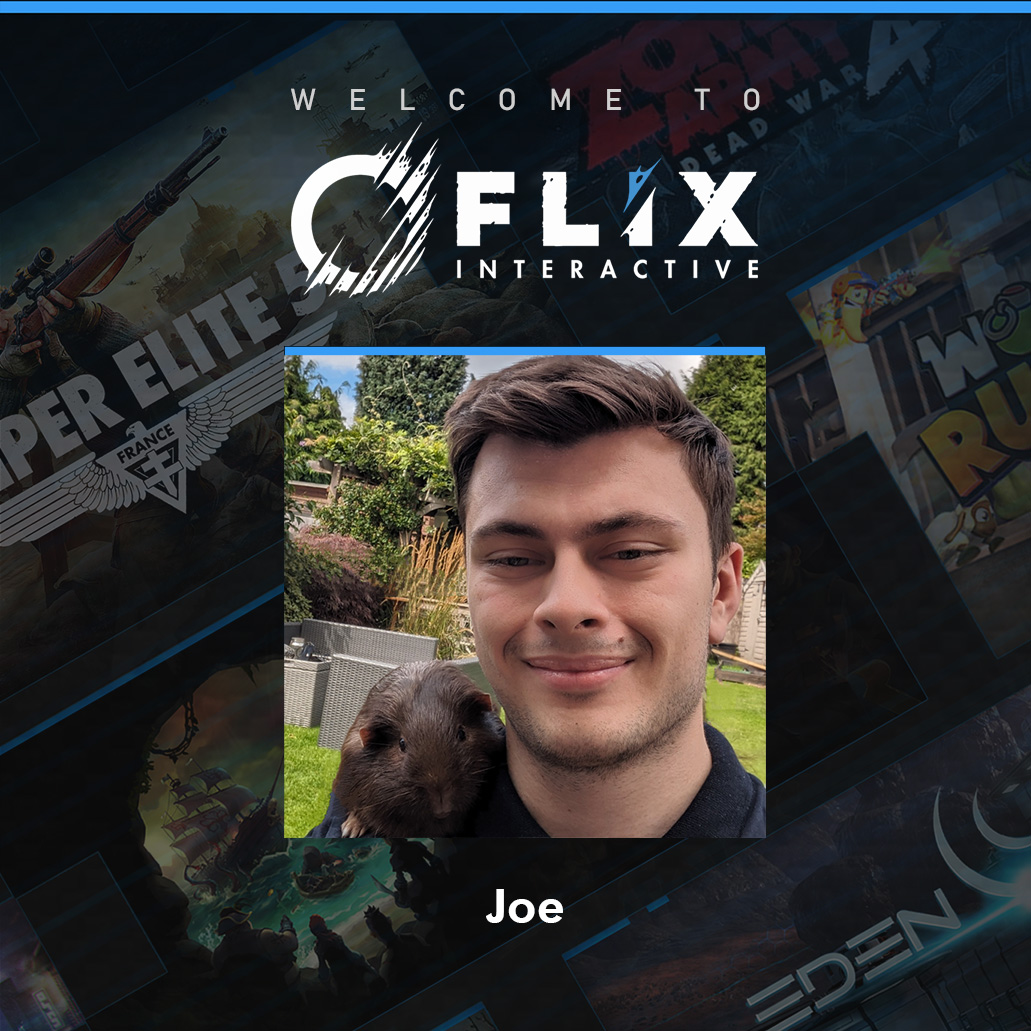 FlixInteractive's tweet image. It is our pleasure to welcome two awesome new members of the Flix team! Giving a BIG hello to Arnav and Joe (and Joe's guinea pig) who both recently joined us. 

Welcome to the crew! 👋
