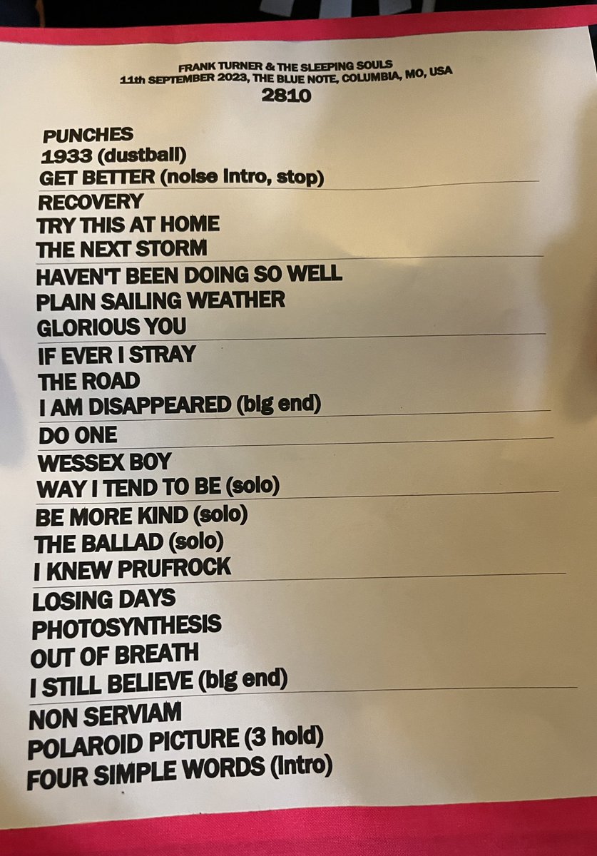 goody4you's tweet image. NEVER DISAPPOINTED WITH THIS BAND!! Show 2810 @frankturner @SleepingSouls @the_blue_note 
#frankturner #FTHC