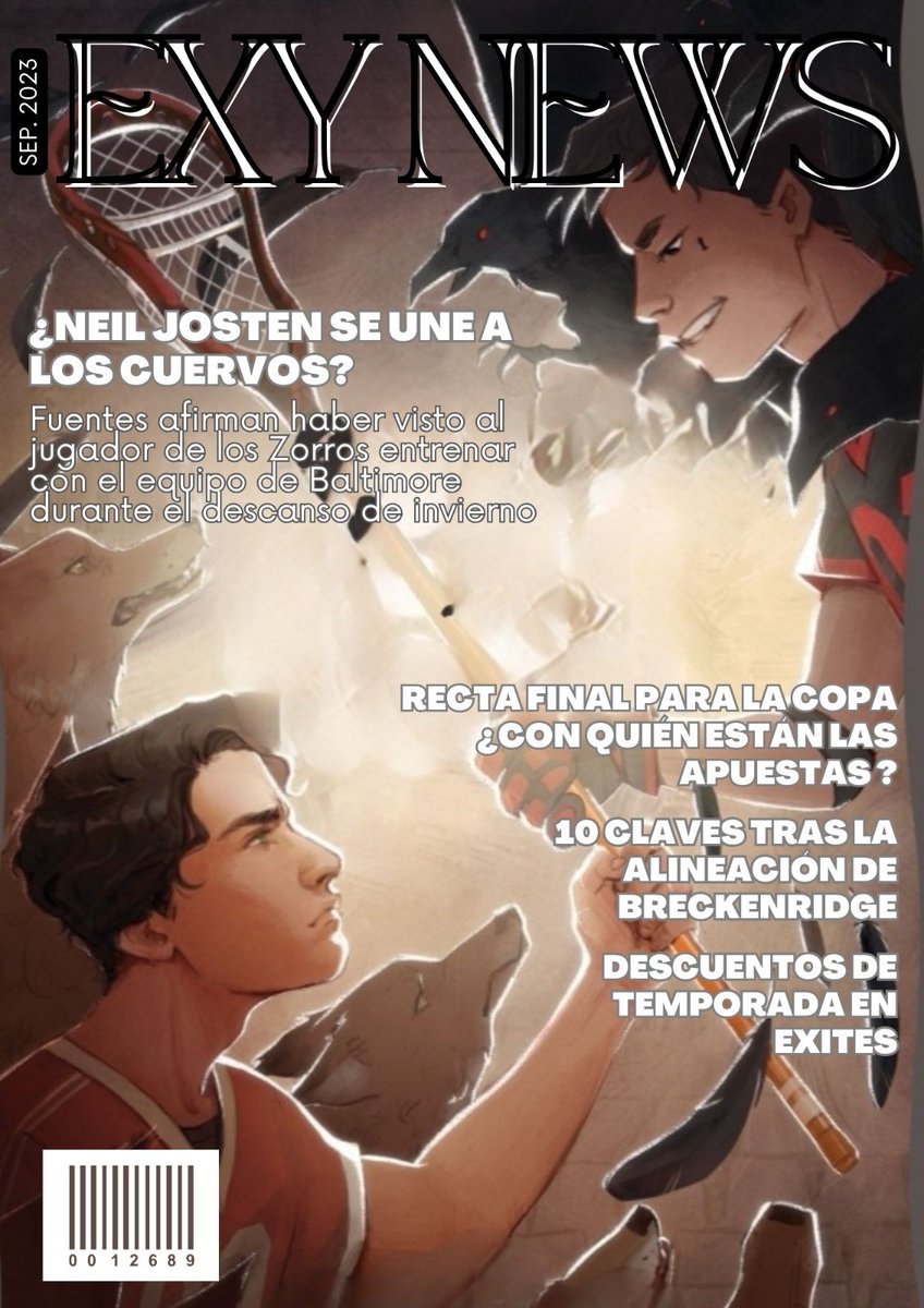 PreviouslyBook's tweet photo. #LaGuardiaDelRey
#AFTG
🥳#PrevDay🥳
Como os tenía prometido, aquí tenéis la 3a Exy News inspirada en los libros de Nora Sakavic que trae @bookskakao.
En el blog he publicado los PDF de cada uno para tener todos en un solo post.
⬇️ AQUÍ EL ENLACE⬇️
https://t.co/iU02SqkkxX https://t.co/sqBauqSELe