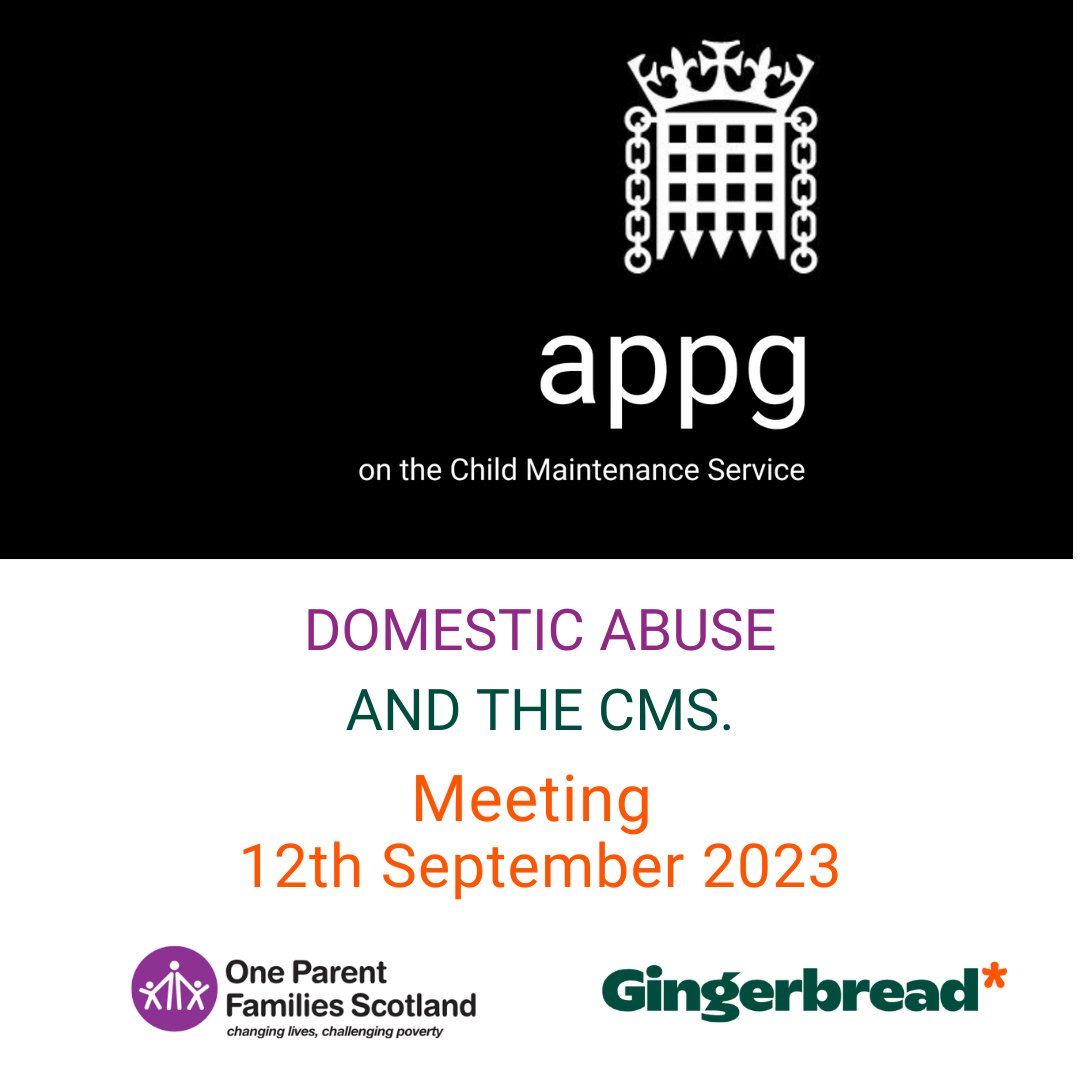 CMSAPPG's tweet photo. 🙏 Thank you everyone who attended today's APPG on CMS &amp; Domestic Abuse, especially parents who shared with us their experiences of using the #ChildMaintenanceService   

Read the joint briefing paper by the secretariat,  @OPFS &amp; @Gingerbread here ⤵️

https://t.co/eSpQGaAl8U https://t.co/RH5k0K7Sti