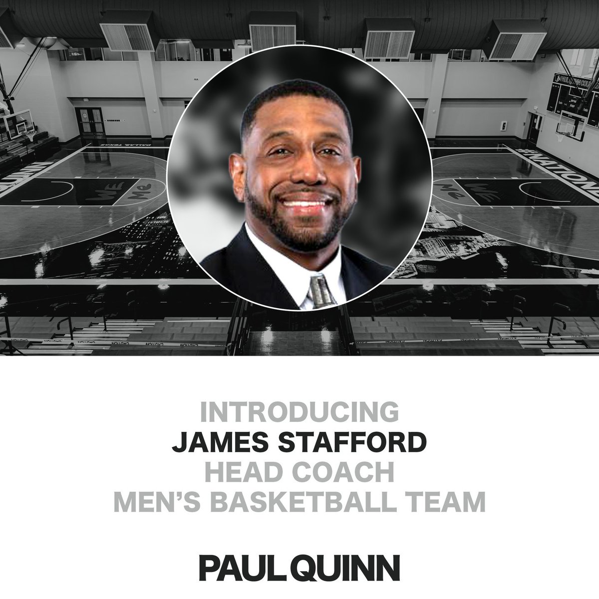 "My vision for this program is simple: to inspire our student-athletes to reach new heights both on &amp; off the court." James Stafford, Head of Men’s Basketball Team

We are thrilled to announce that long-time college basketball coach, James Stafford, is our Men's Basketball Coach!