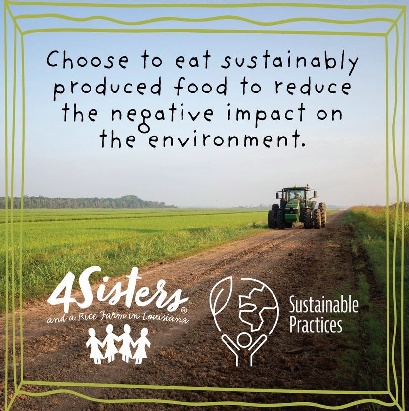 Meet 4Sisters, the #USgrown #rice brand committed to practicing #sustainability from field to packaging. They weave sustainable practices into every step of their process w/the goal to take a little grain & make a big difference in the world. 🌎