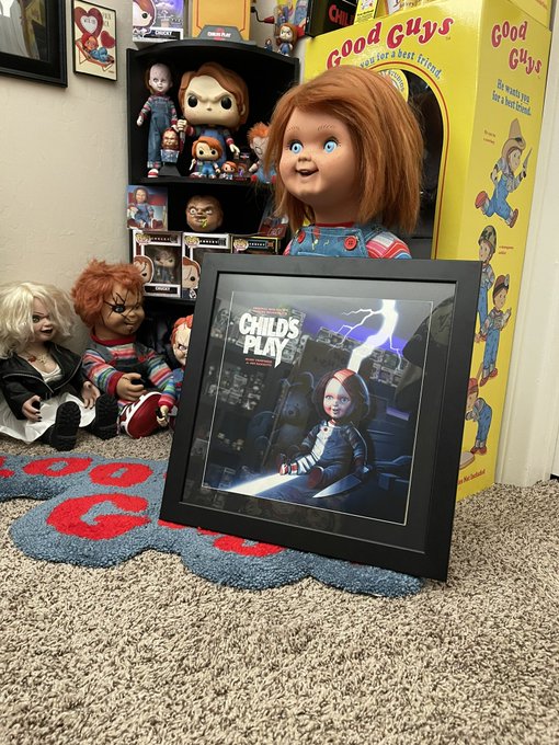 Finally found a frame for my Child&rsquo;s Play Vinyl! Now gotta find wall space 🤣😂  #vinyl #childsplay #horrorcollector<a href="/tag/childsplay"class="tags"><span>#childsplay</span></a><a href="/tag/vinyl"class="tags"><span>#vinyl</span></a><a href="/tag/chucky"class="tags"><span>#chucky</span></a><a href="/tag/horrorcommunity"class="tags"><span>#horrorcommunity</span></a>