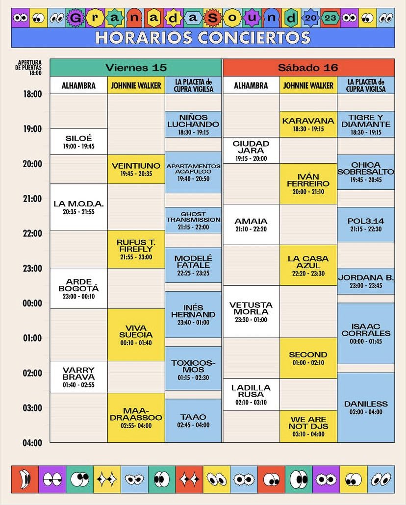 estoesLaMODA's tweet photo. Los conciertos de esta semana 🫶🏻✨

• 14/09 Guadalajara | Pistas de Atletismo ‘Fuente de la niña’ - 23:00 h. 

• 15/09 Granada | @GranadaSound - 20:35 h. 

Muchaaas ganaaaas!!

📸 @rodrigomenaruiz https://t.co/vuBPEn79Jq