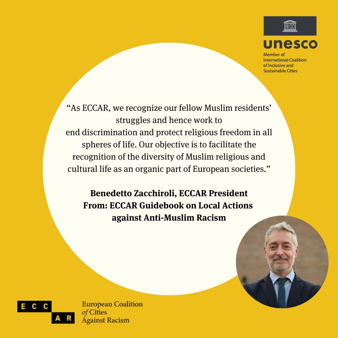 For our president @Zaktweet the #eccarguidebook is an important milestone to facilitate the recognition of the diversity of Muslim religious & cultural life as organic part of European societies . #2daysleft join the launch 📅 14 September 2pm 🔗bit.ly/3P4g4iN #eccar