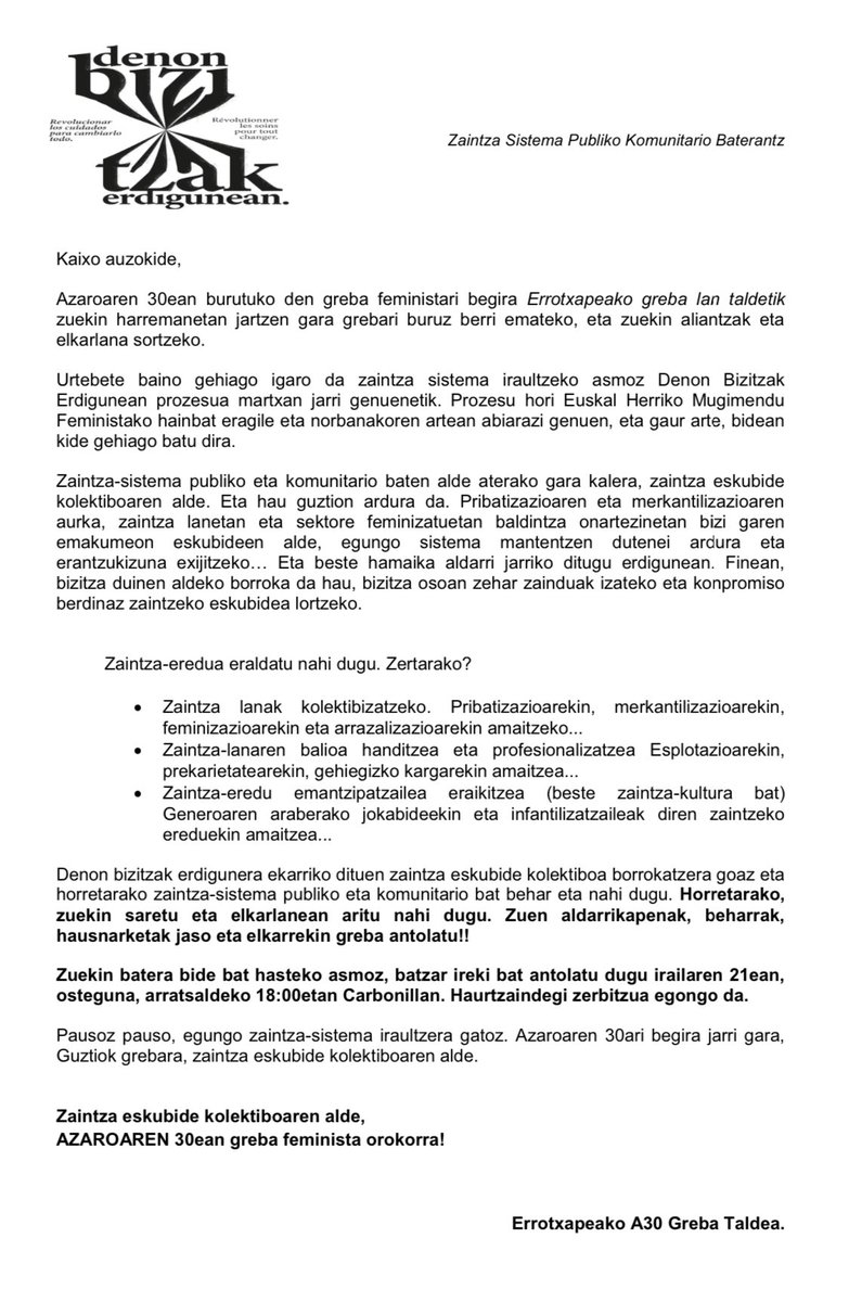 Errotxapeako Talde Feminista tweet media