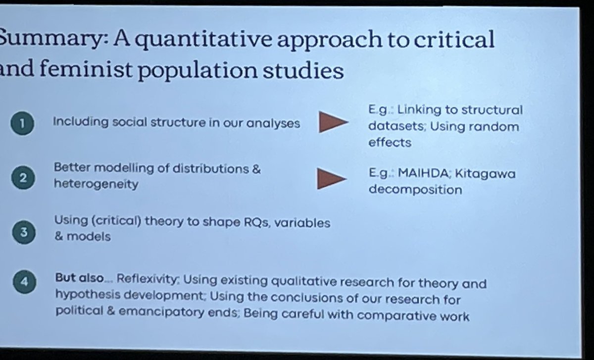 Rebecca Sear (@rebeccasear) on Twitter photo Excellent plenary from <a href="/bspsUK/">British Society for Population Studies - BSPS</a> early career award winner <a href="/LauraSochas/">Laura Sochas</a> on applying critical & feminist approaches to demography, giving examples of how this can be done while using quantitative methods #bsps2023 Excellent plenary from <a href="/bspsUK/">British Society for Population Studies - BSPS</a> early career award winner <a href="/LauraSochas/">Laura Sochas</a> on applying critical & feminist approaches to demography, giving examples of how this can be done while using quantitative methods #bsps2023