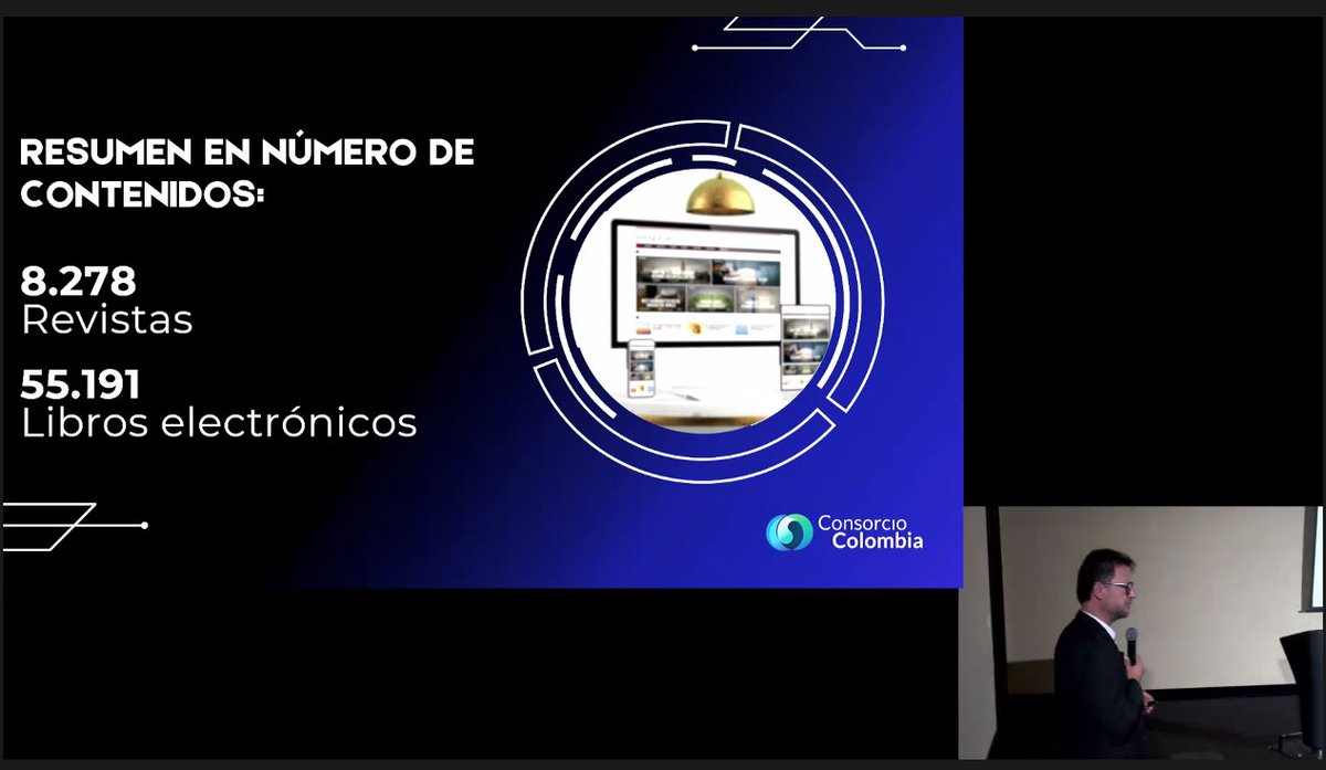 BiblioUAO's tweet photo. @carendonv César Rendón, Presidenten de Consortia, hace un balance de logros del @ConsorcioColom1 en este 2023.
- Reducción de costos
- Cobertura y uso
- Contenidos
-Proyectos. Sylabus, Repositorios, 
@hugogam @YosoyelAfo @copdeb @yeyohoyosc https://t.co/HbW0kYI7u4