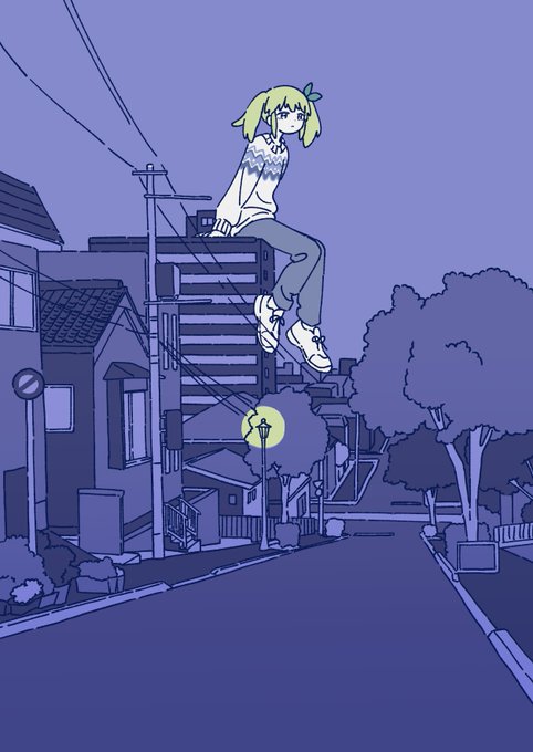 「shoes utility pole」 illustration images(Latest)