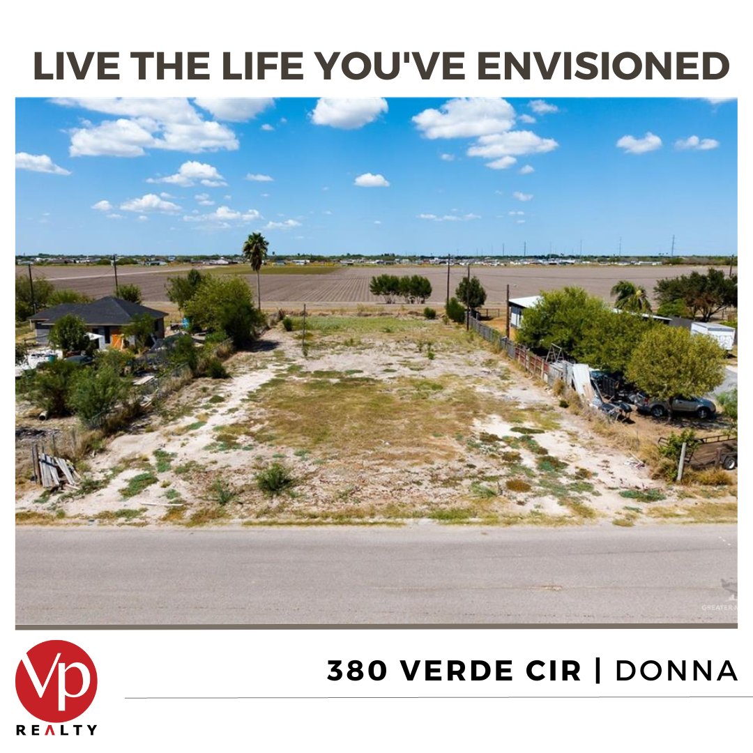 ✨Live the life you've envisioned 
📍380 Verde Circle, Donna, TX 78537
💰$75,000
📲Call or Text Us at 956-897-0070

🔑Listing Agent: Daniel Navarro
• 
•  
•  
#movemetothergv #realestate #realtor #texas #Donnatx #movingtotexas #morethanrealestate #newlisting #investment