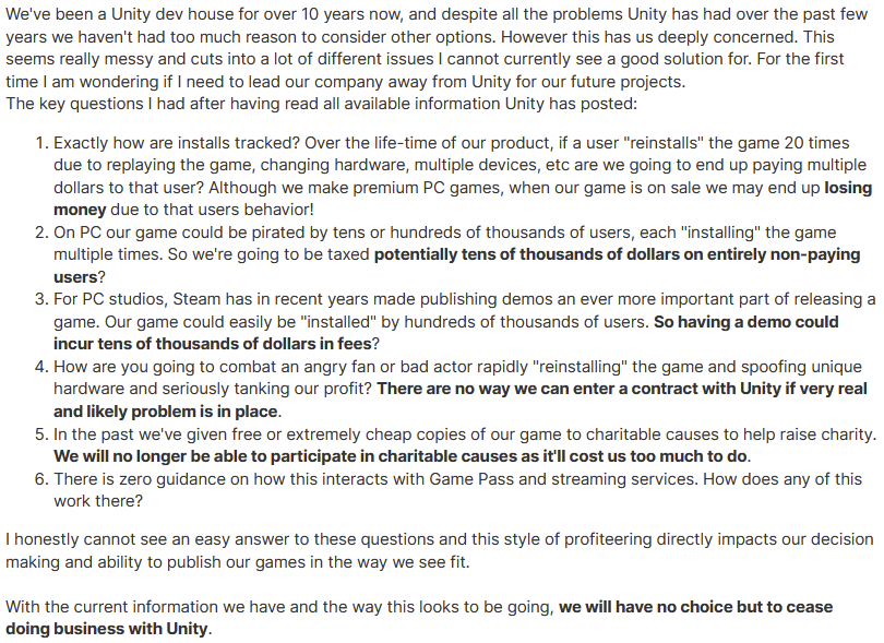 All my, I think, unanswerable questions regarding #unity's insane 1D chess move: