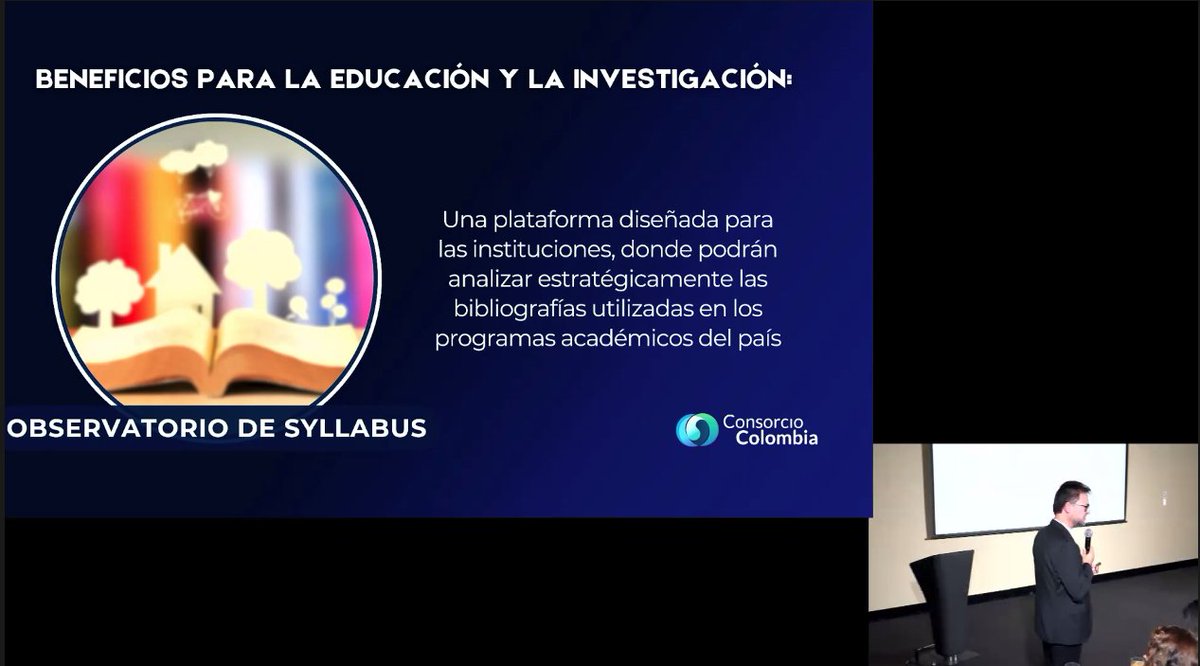 BiblioUAO's tweet photo. @carendonv César Rendón, Presidenten de Consortia, hace un balance de logros del @ConsorcioColom1 en este 2023.
- Reducción de costos
- Cobertura y uso
- Contenidos
-Proyectos. Sylabus, Repositorios, 
@hugogam @YosoyelAfo @copdeb @yeyohoyosc https://t.co/HbW0kYI7u4