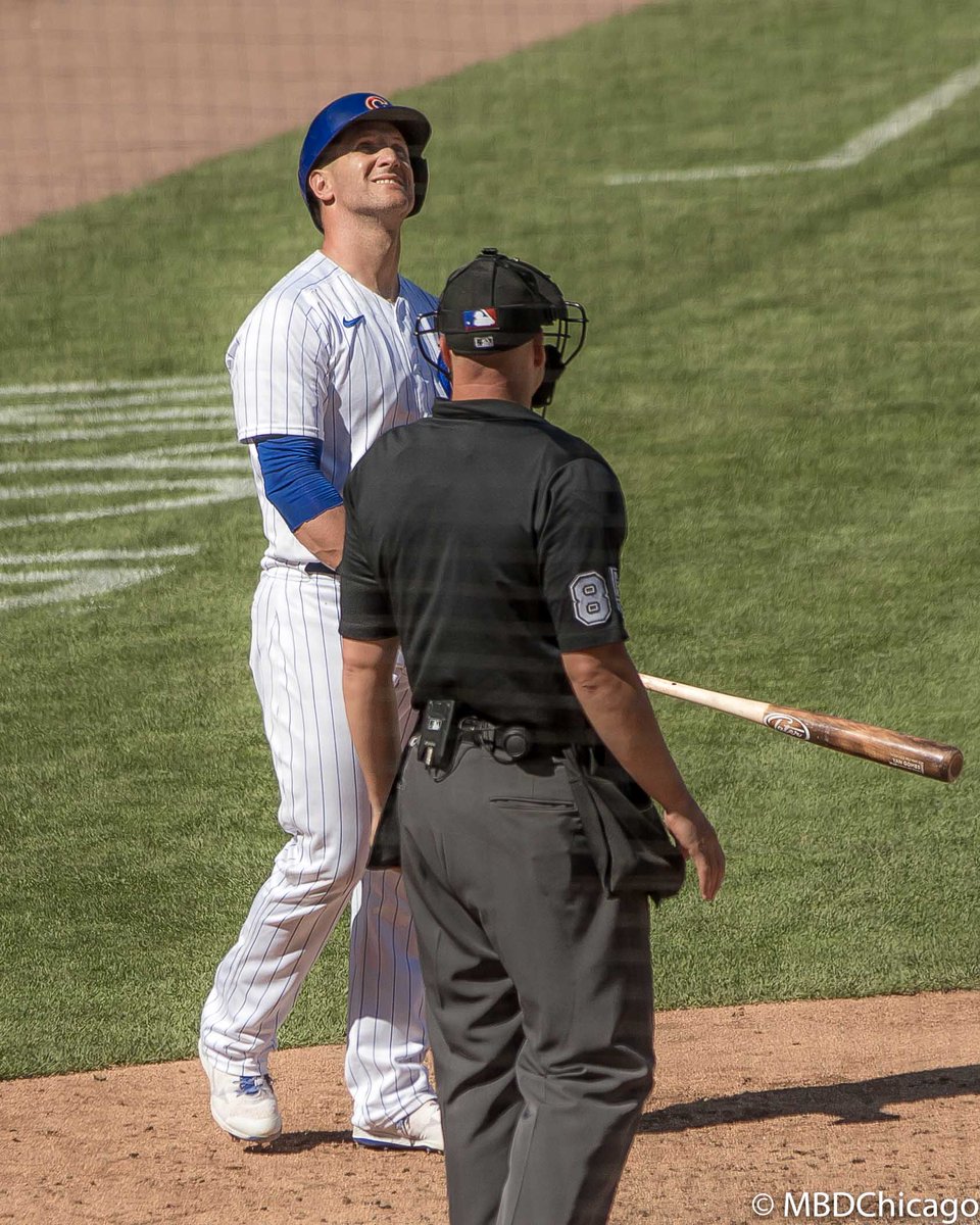 MBDChicago's tweet photo. Runners in scoring position? Someone seems happy to come to the plate. #YanGomes #Cubs @obvious_shirts #GasMoney https://t.co/Bd9ZtUKyXI