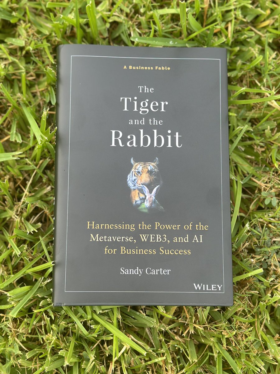 I found The #Tiger🐯and the #Rabbit🐰 touching grass in my backyard this morning! @sandy_carter @unstoppableweb @UnstoppableWoW3 @Polygon @nytimesbooks #bestseller @amazon @AmazonKindle @WileyGlobal @wileybooksasia #metaverse #ai #thetigerandtherabbit