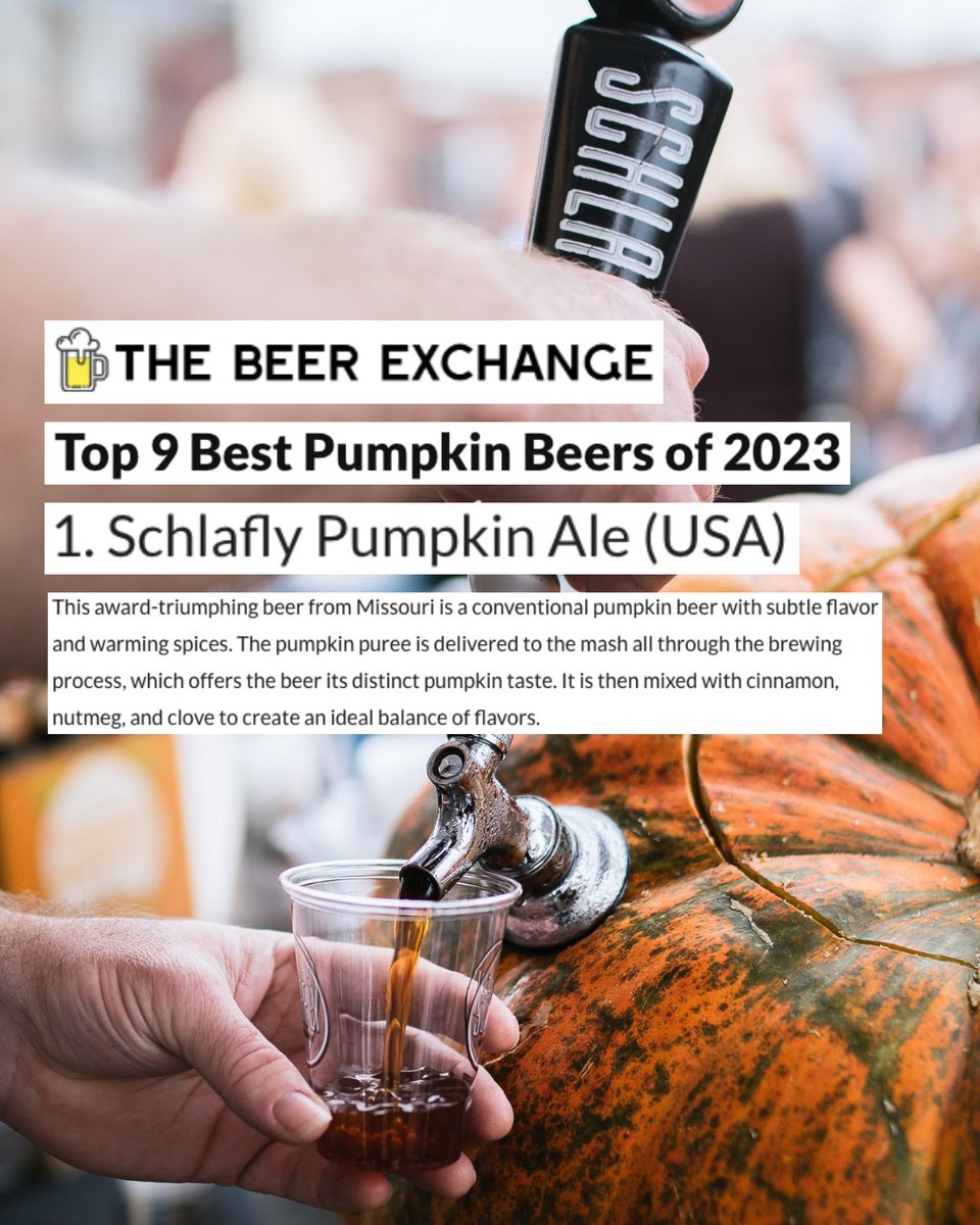 Our Pumpkin Ale is having a moment. 🎃 

The Beer Exchange said we have the best pumpkin beer in the WORLD (and we agree)! 

Run, don't walk to your nearest brewpub or local grocer to get yourself some Pumpkin Ale.