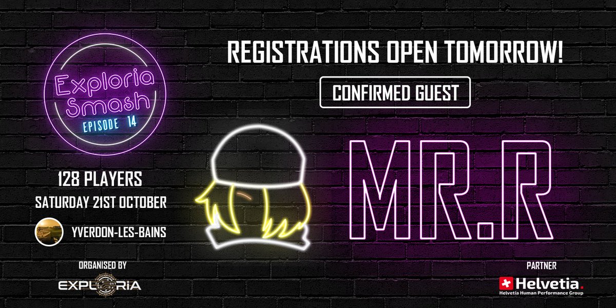 La meilleure Sheik du monde vient défier la Suisse!🥷🏻

Pour l'épisode 14 d'Exploria Smash, c'est le néerlandais <a href="/Mr_RSmash/">Ramin (coaching era)</a> qui sera à l'honneur 🇳🇱

🗓️Samedi 21 octobre
🎮SSBU
👥128 joueurs
🏁12h00
🌐Av. des découvertes 1, Yverdon

Ouverture des inscriptions demain! ⏳👀