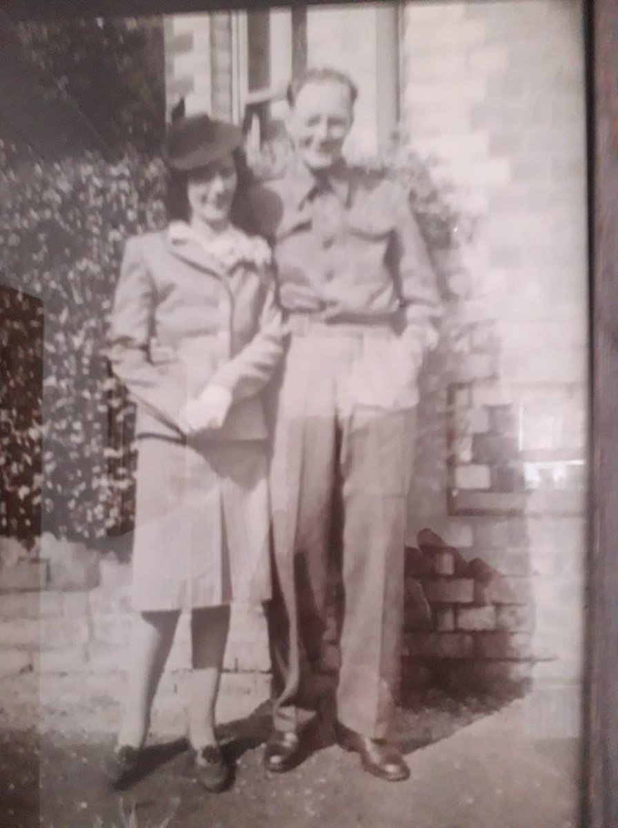 I have finally found a photograph of my paternal grandfather, William PROUDFOOT, here with my paternal grandmother, Iris WINGROVE, around 1945/46. #AncestryHour #FamilyHistory #Genealogy #SecondWorldWar