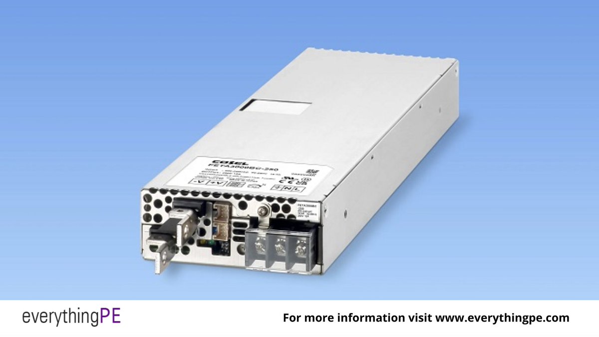Introducing 2976 W Isolated AC-DC Converter from Cosel

Learn more: ow.ly/PotI50PKCZb

#acdc #powerconversion #powermanagement #powerelectronics #datasheet #quotation #converters #powersupplies @CoselPower