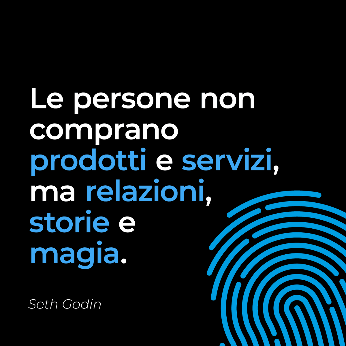 BlulabNet's tweet image. "𝐿𝑒 𝑝𝑒𝑟𝑠𝑜𝑛𝑒 𝑛𝑜𝑛 𝑐𝑜𝑚𝑝𝑟𝑎𝑛𝑜 𝑝𝑟𝑜𝑑𝑜𝑡𝑡𝑖 𝑒 𝑠𝑒𝑟𝑣𝑖𝑧𝑖, 𝑚𝑎 𝑟𝑒𝑙𝑎𝑧𝑖𝑜𝑛𝑖, 𝑠𝑡𝑜𝑟𝑖𝑒 𝑒 𝑚𝑎𝑔𝑖𝑎."

Seth Godin

#Quote #Inspiration #blulab