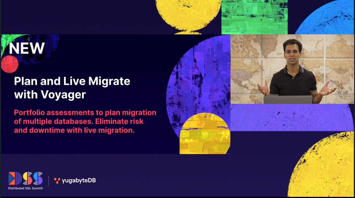 FranckPachot's tweet image. #DSS2023 keynote by @karthikr:
Live migration from Oracle Database to YugabyteDB using Change Data Capture on the source to be ready to switchover to YugabyteDB with minimal downtime