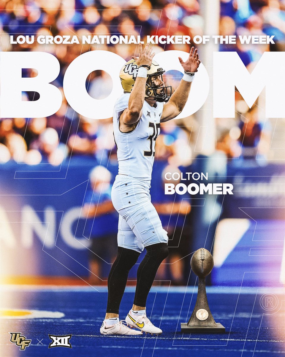 BOOOM!! @BoomerColton is your Lou Groza National Kicker of the week