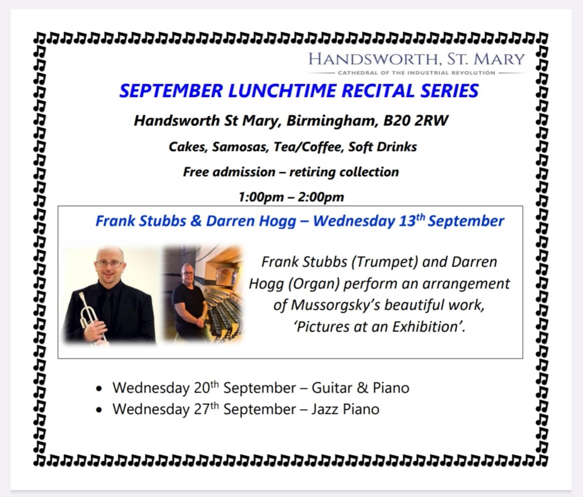 Great recitals this month <a href="/STMARYS_COTIR/">Handsworth, St Mary</a>